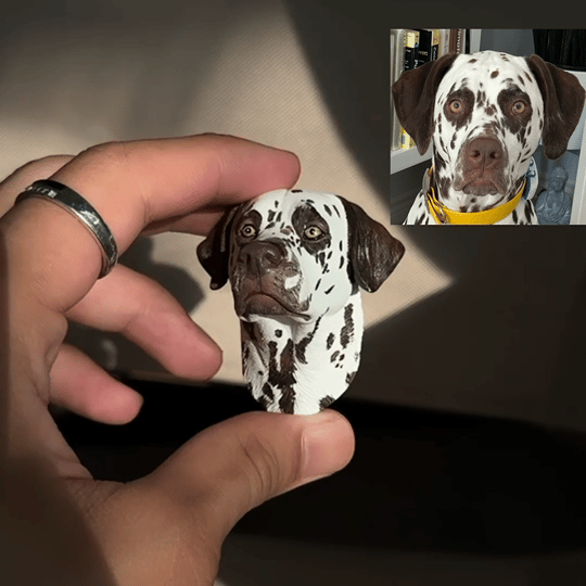 Personalized 3D Portrait™ - A Handcrafted Memory of Your Beloved Pet