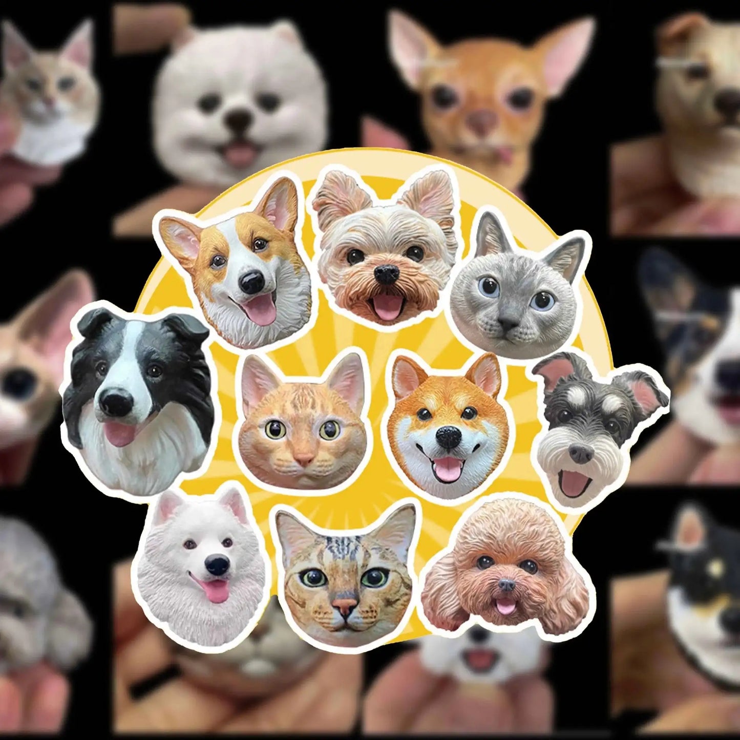 Personalized 3D Portrait™ - A Handcrafted Memory of Your Beloved Pet